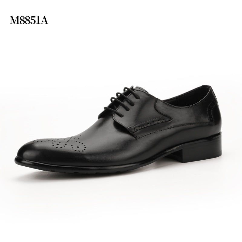 Carved Leather Formal Shoes for Men